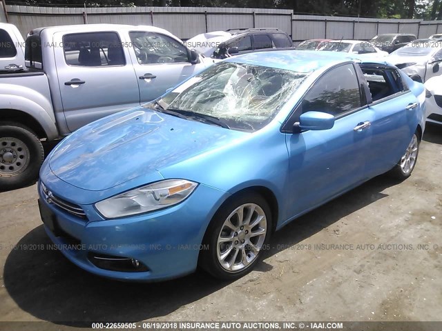 1C3CDFFA9GD817043 - 2016 DODGE DART SXT SPORT BLUE photo 2