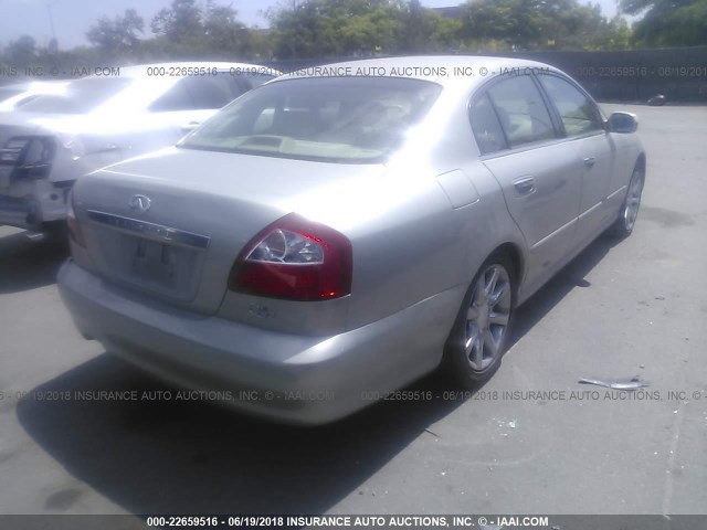 JNKBF01A02M002517 - 2002 INFINITI Q45 SILVER photo 4