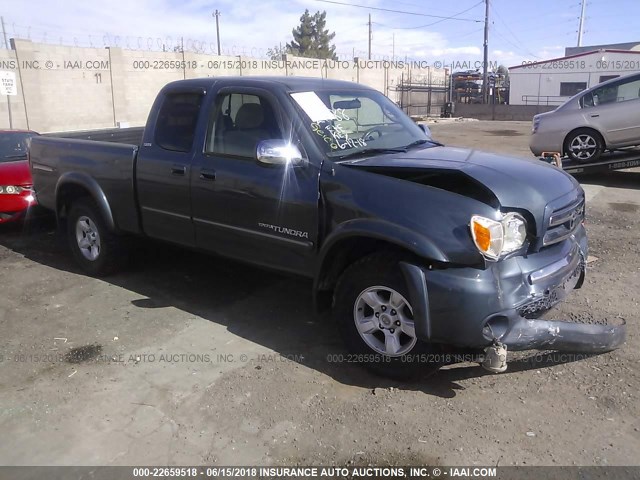 5TBBT44115S463529 - 2005 TOYOTA TUNDRA ACCESS CAB SR5 TEAL photo 1