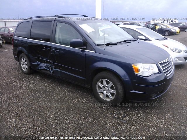 2A8HR54PX8R693330 - 2008 CHRYSLER TOWN & COUNTRY TOURING Navy photo 1
