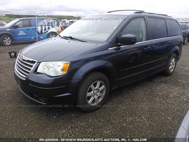 2A8HR54PX8R693330 - 2008 CHRYSLER TOWN & COUNTRY TOURING Navy photo 2