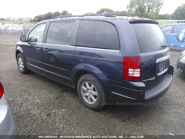 2A8HR54PX8R693330 - 2008 CHRYSLER TOWN & COUNTRY TOURING Navy photo 3