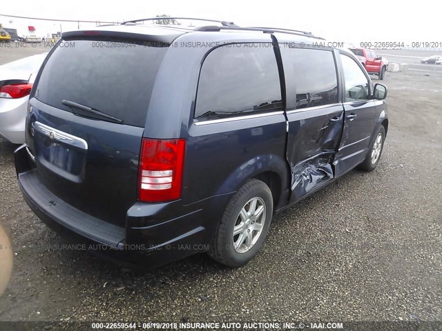 2A8HR54PX8R693330 - 2008 CHRYSLER TOWN & COUNTRY TOURING Navy photo 4