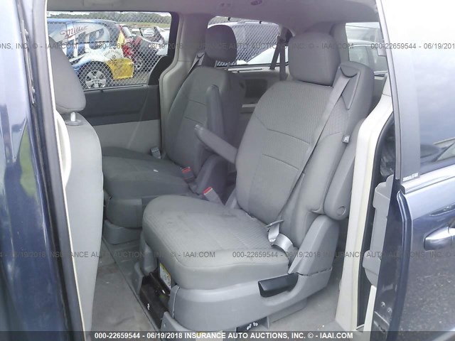 2A8HR54PX8R693330 - 2008 CHRYSLER TOWN & COUNTRY TOURING Navy photo 8
