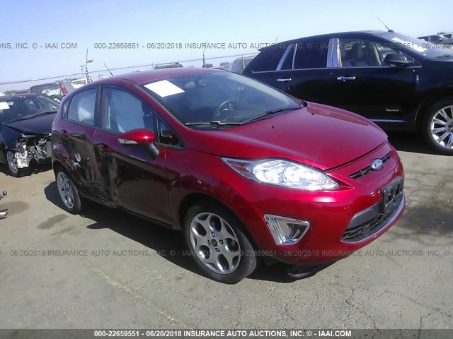 3FADP4FJ9BM168004 - 2011 FORD FIESTA SES RED photo 1