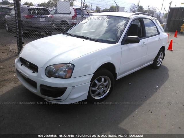 JF1GG65584G810223 - 2004 SUBARU IMPREZA TS WHITE photo 2