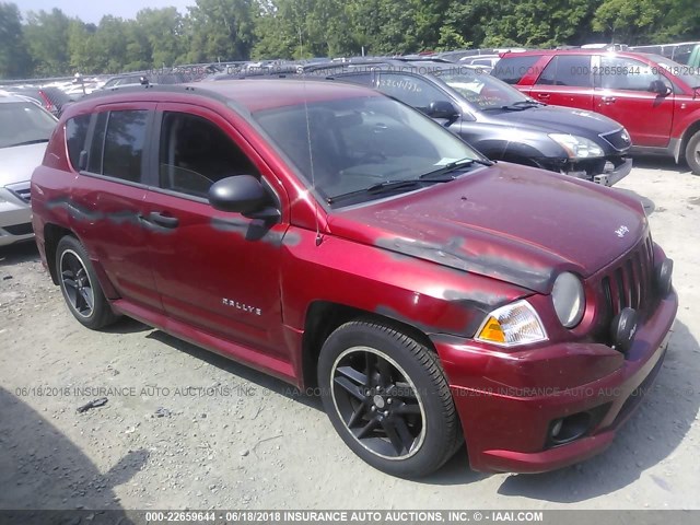 1J8FT47WX7D370225 - 2007 JEEP COMPASS RED photo 1