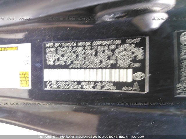 JTKDE167280254312 - 2008 TOYOTA SCION TC 黑色 照片 9