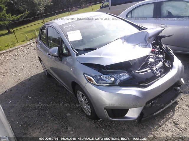 JHMGK5H58HS005001 - 2017 HONDA FIT LX GRAY photo 1