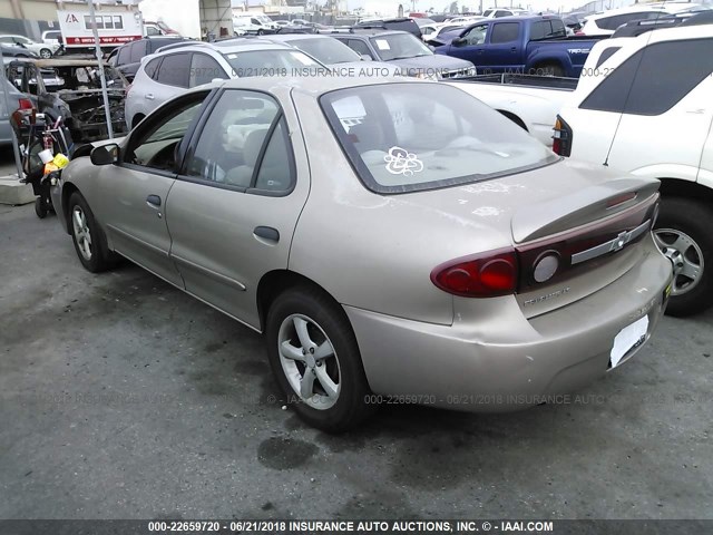 1G1JF52F737184794 - 2003 CHEVROLET CAVALIER LS GOLD photo 3