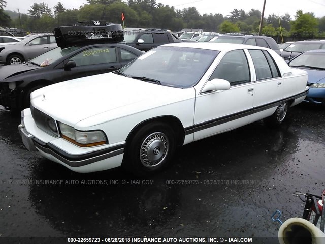 1G4BN52P8SR430290 - 1995 BUICK ROADMASTER WHITE photo 2