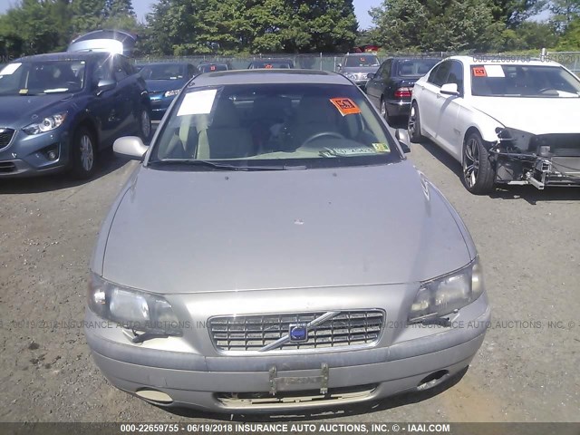 YV1RS61R322119387 - 2002 VOLVO S60 TAN photo 6