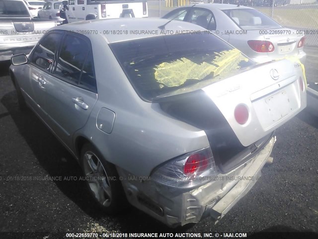 JTHBD192930072969 - 2003 LEXUS IS 300 SILVER photo 3