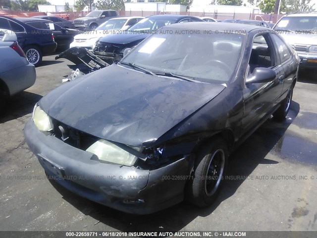 1N4AB42D5WC518589 - 1998 NISSAN 200SX SE BLACK photo 2