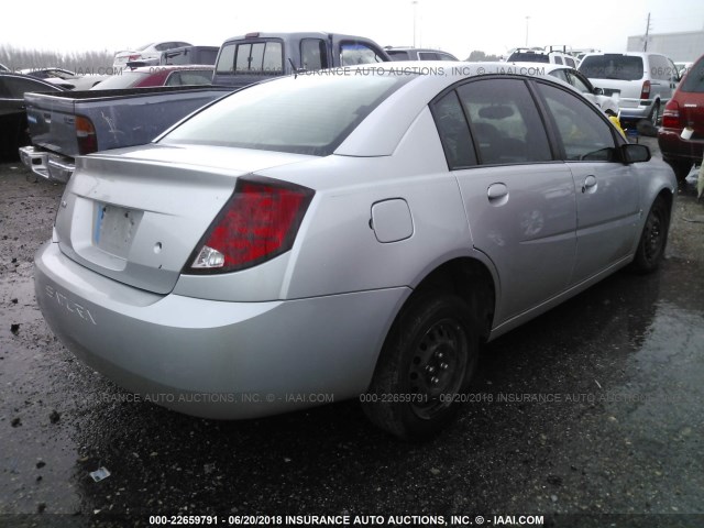 1G8AZ55F87Z174693 - 2007 SATURN ION LEVEL 2 SILVER photo 4