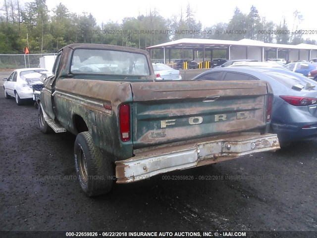 F14HLBD1134 - 1978 FORD F-150 GREEN photo 3