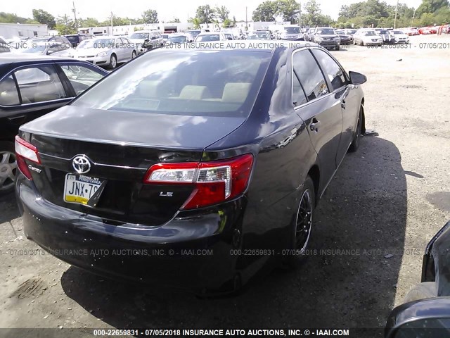 4T4BF1FKXER396591 - 2014 TOYOTA CAMRY L/SE/LE/XLE 黑色 照片 4