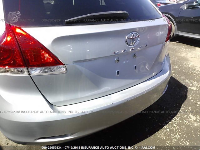 4T3BA3BB4BU028680 - 2011 TOYOTA VENZA SILVER photo 6