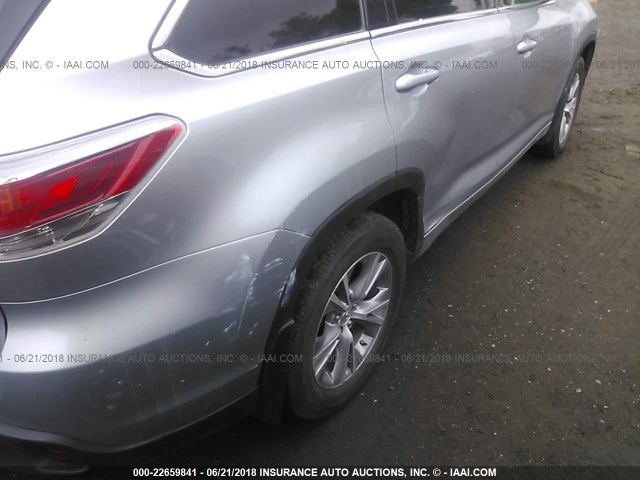 5TDJKRFH9FS171481 - 2015 TOYOTA HIGHLANDER XLE ვერცხლისფერი ფოტო 6