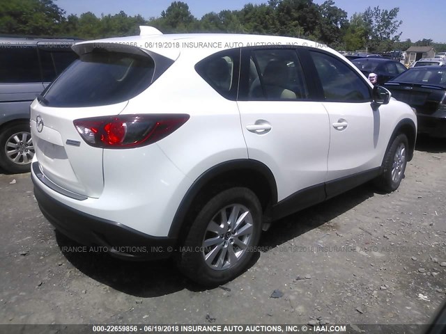 JM3KE4BE4E0423012 - 2014 MAZDA CX-5 SPORT WHITE photo 4