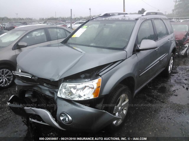 2CKDL63F466179972 - 2006 PONTIAC TORRENT GRAY photo 2