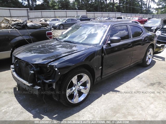 2B3KA33V39H509251 - 2009 DODGE CHARGER SXT BLACK photo 2