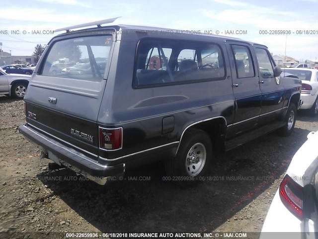 1GKEV16K9KF511314 - 1989 GMC SUBURBAN V15 CONVENTIONAL GRAY photo 4