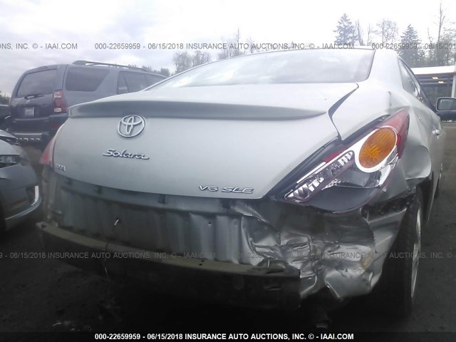 4T1CA30P14U009213 - 2004 TOYOTA CAMRY SOLARA SE/SLE SILVER photo 6