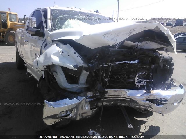 3C6UR5NL5EG114464 - 2014 RAM 2500 LARAMIE WHITE photo 6