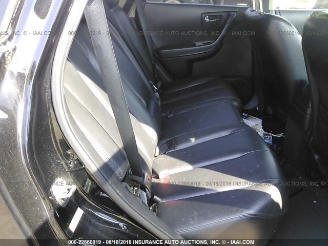 JN8AZ08W07W667472 - 2007 NISSAN MURANO SL/SE/S BLACK photo 8