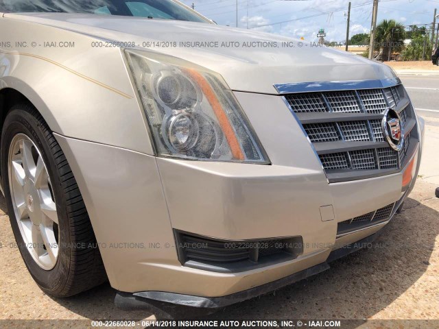 1G6DS57V980142887 - 2008 CADILLAC CTS HI FEATURE V6 GOLD photo 6