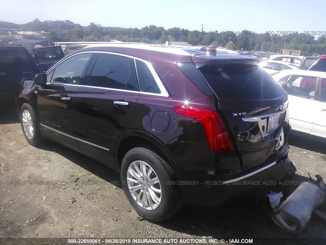 1GYKNARS6HZ191218 - 2017 CADILLAC XT5 BURGUNDY photo 3