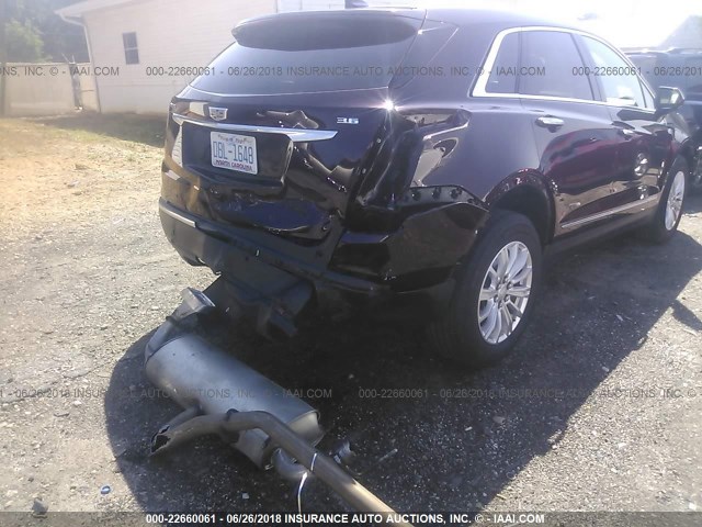 1GYKNARS6HZ191218 - 2017 CADILLAC XT5 BURGUNDY photo 6