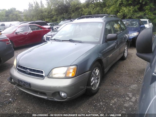 4S3BH675117656478 - 2001 SUBARU LEGACY OUTBACK AWP 绿色 照片 2