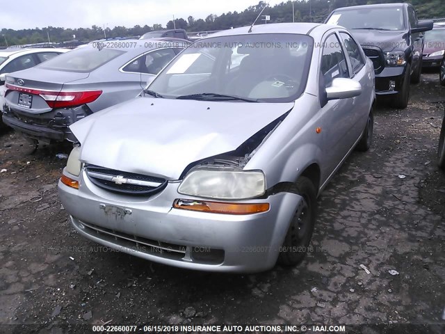 KL1TD52624B145204 - 2004 CHEVROLET AVEO SILVER photo 6