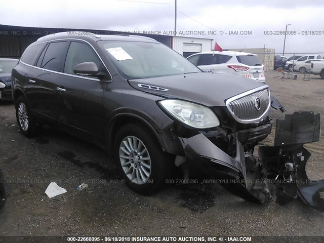 5GAKRBED9BJ213307 - 2011 BUICK ENCLAVE CXL Marron photo 1