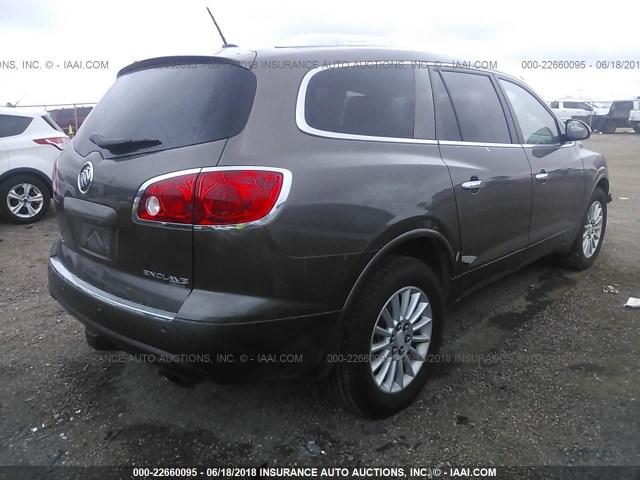 5GAKRBED9BJ213307 - 2011 BUICK ENCLAVE CXL Marron photo 4