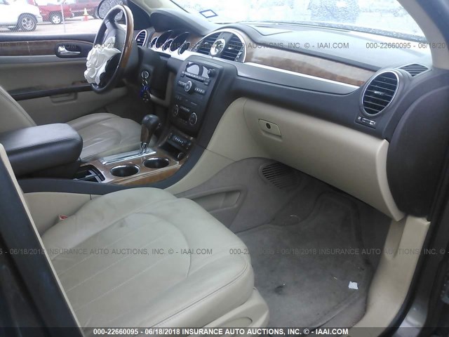5GAKRBED9BJ213307 - 2011 BUICK ENCLAVE CXL Marron photo 5