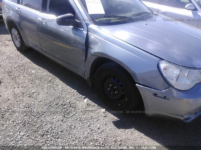 1C3LC46K57N679351 - 2007 CHRYSLER SEBRING BLUE photo 6