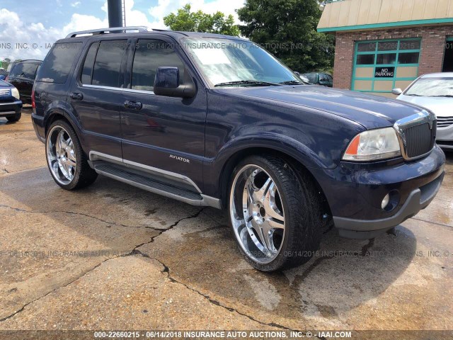 5LMEU68H14ZJ25185 - 2004 LINCOLN AVIATOR BLUE photo 1