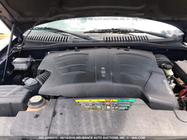 5LMEU68H14ZJ25185 - 2004 LINCOLN AVIATOR BLUE photo 10