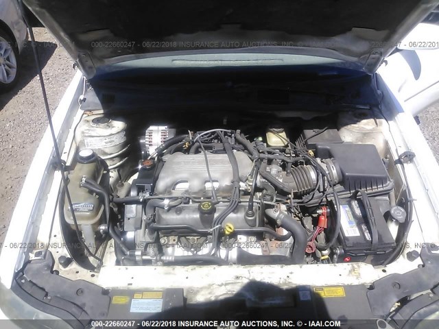 1G1ND52M2V6151006 - 1997 CHEVROLET MALIBU WHITE photo 10