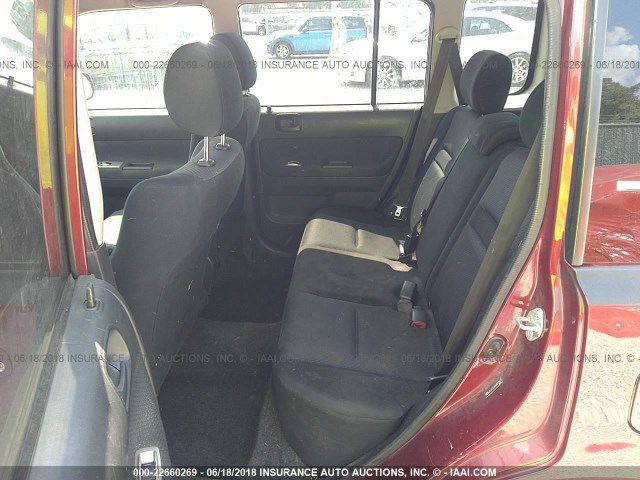 JTLKT324864092627 - 2006 TOYOTA SCION XB მუქწითელი ფოტო 8