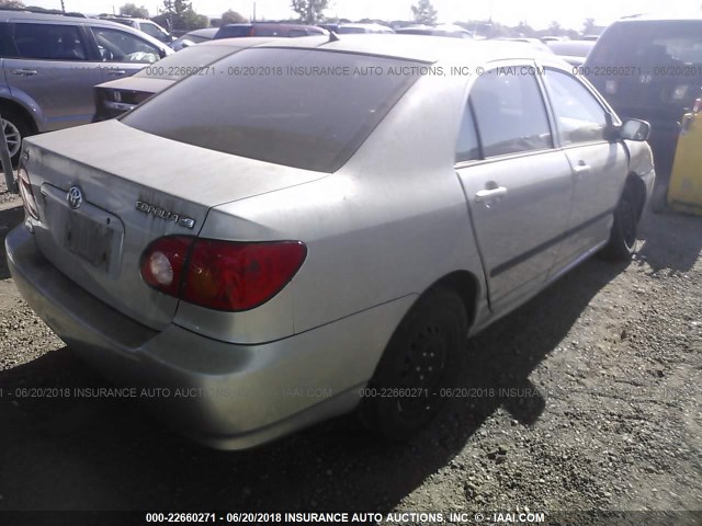 JTDBR32E030050538 - 2003 TOYOTA COROLLA CE/LE SILVER photo 4