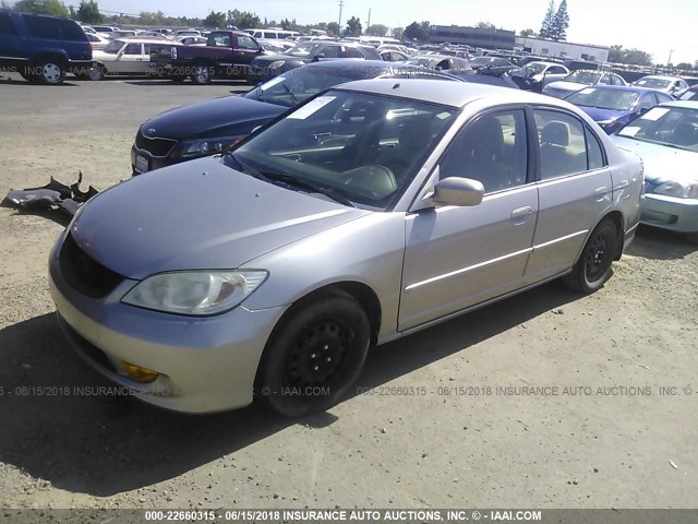 JHMES96635S006983 - 2005 HONDA CIVIC HYBRID GOLD photo 2