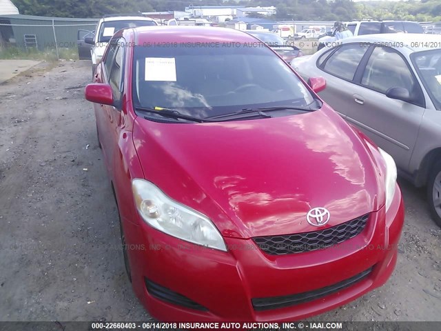 2T1KU40E59C012714 - 2009 TOYOTA COROLLA MATRIX  RED photo 6