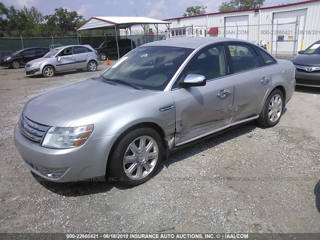 1FAHP25W98G180708 - 2008 FORD TAURUS LIMITED SILVER photo 2