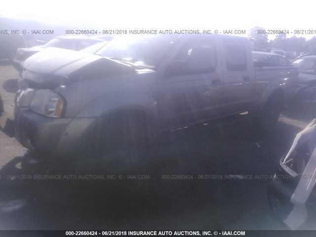 1N6ED29X54C479765 - 2004 NISSAN FRONTIER CREW CAB XE V6 Champagne photo 2