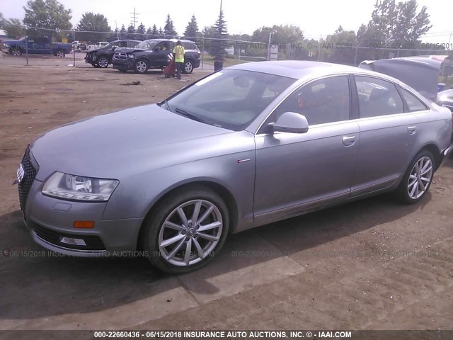 WAUKGAFB6AN080411 - 2010 AUDI A6 PRESTIGE GRAY photo 2