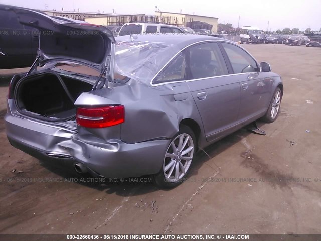 WAUKGAFB6AN080411 - 2010 AUDI A6 PRESTIGE ნაცრისფერი ფოტო 4